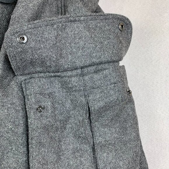 Vtg Cabelas Mens Wool Hunting Bibs 3XL Tall Gray Cargo Overalls Pants Dry Plus - Picture 5 of 15